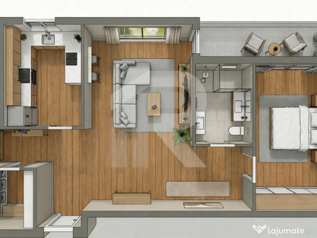 Apartament 2 Camere | 400m pana la Metrou Parc Drumul Tabere