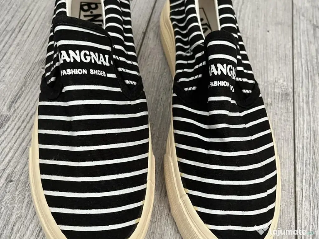 espadrile alb-negru 