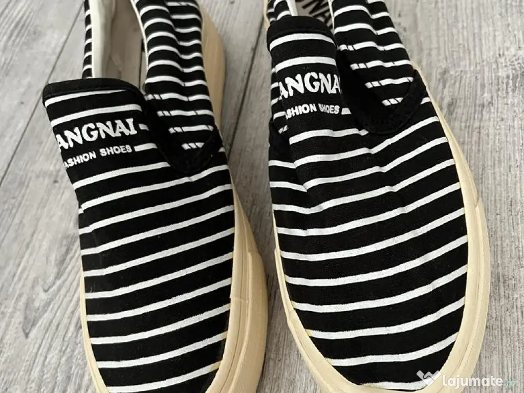 espadrile alb-negru 