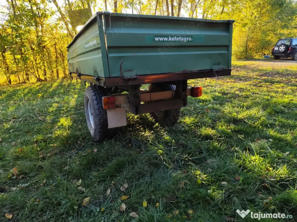 Remorca basculantă pentru tractoraș japonez 