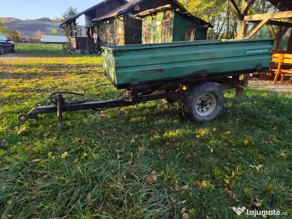 Remorca basculantă pentru tractoraș japonez 