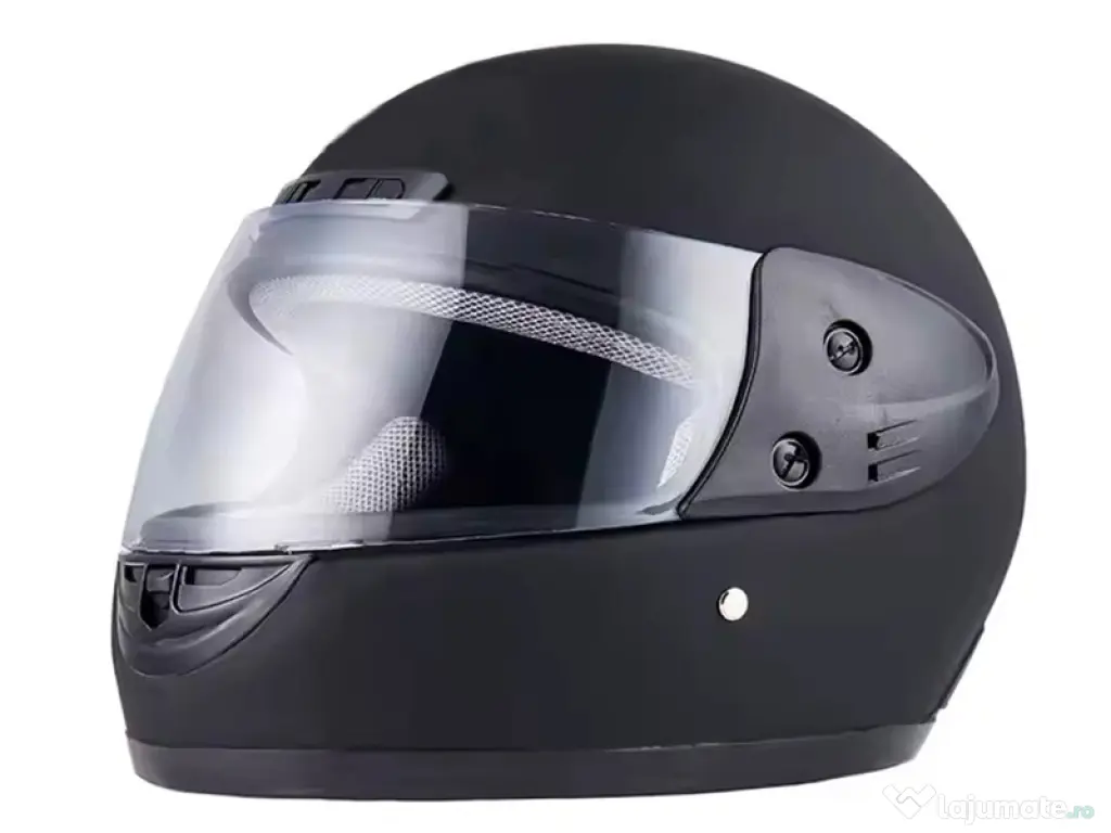 Casca moto/scuter Full face unisex, cu viziera,marime universala 58-62cm, neagra 