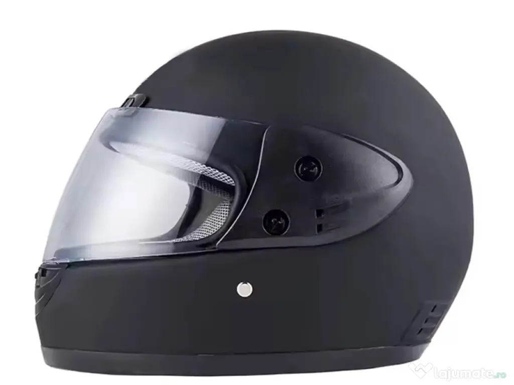 Casca moto/scuter Full face unisex, cu viziera,marime universala 58-62cm, neagra 