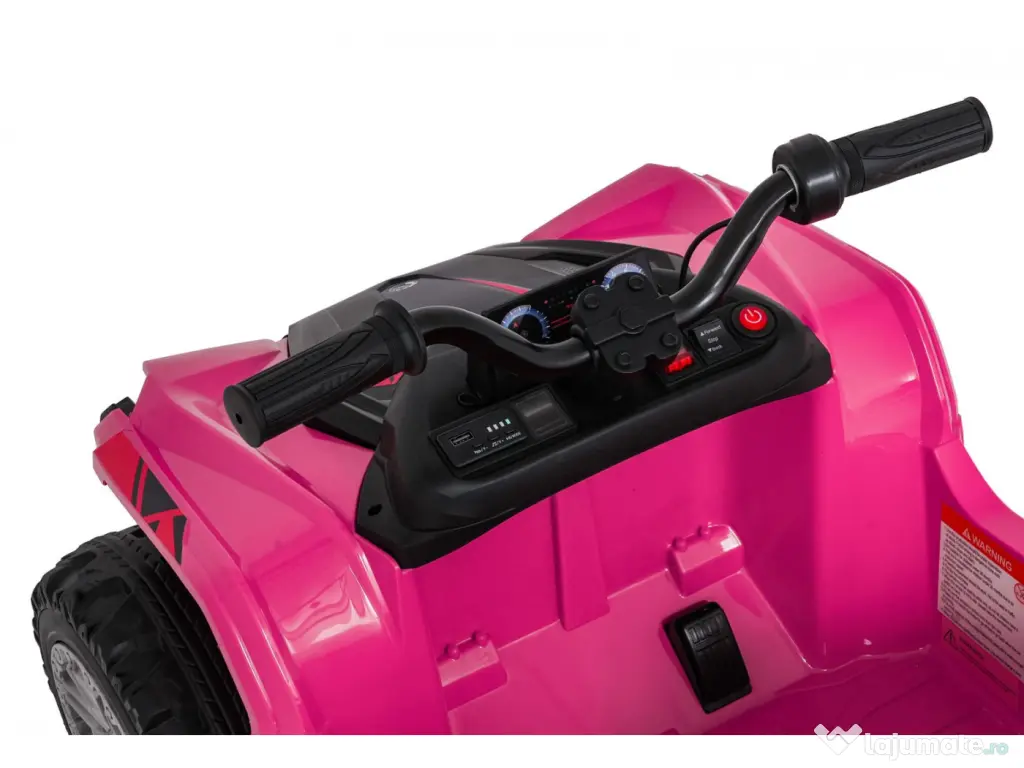 ATV electric pentru copii Kinderauto HL699 6x6, 4x 45W, 12V 14AH #pink 