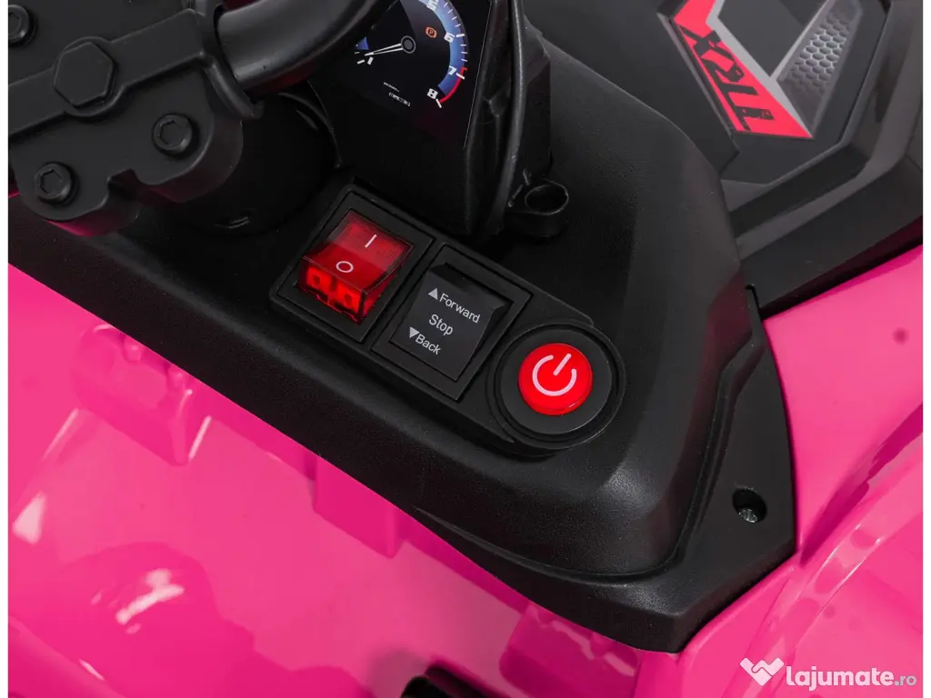 ATV electric pentru copii Kinderauto HL699 6x6, 4x 45W, 12V 14AH #pink 