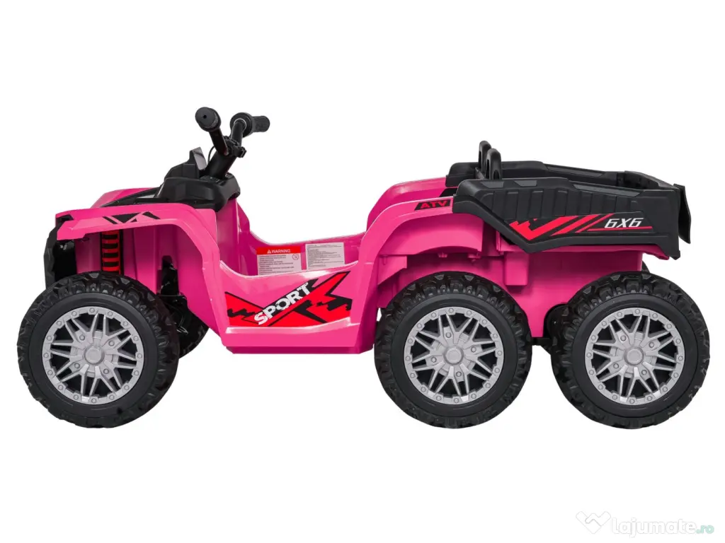 ATV electric pentru copii Kinderauto HL699 6x6, 4x 45W, 12V 14AH #pink 