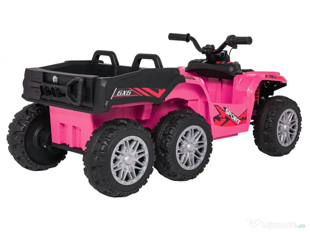 ATV electric pentru copii Kinderauto HL699 6x6, 4x 45W, 12V 14AH #pink 