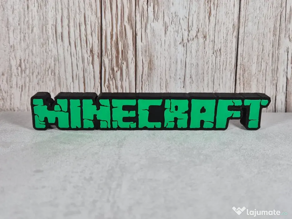 Logo minecraft - printat 3d 