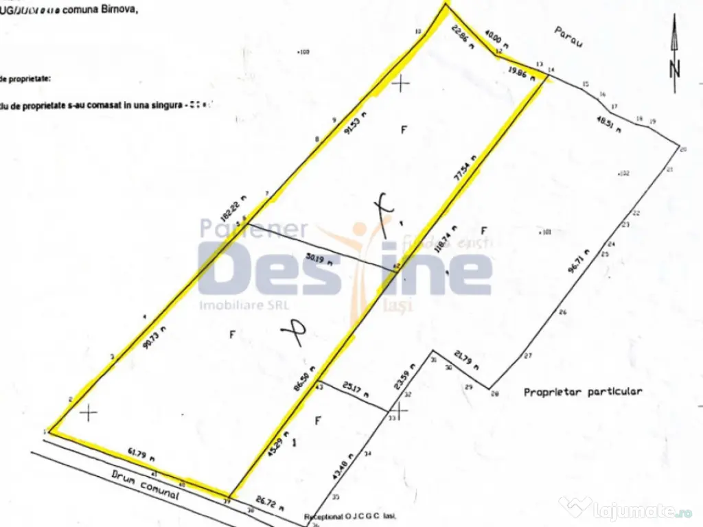 Teren intravilan 8000mp, Comuna Bârnova Iași 