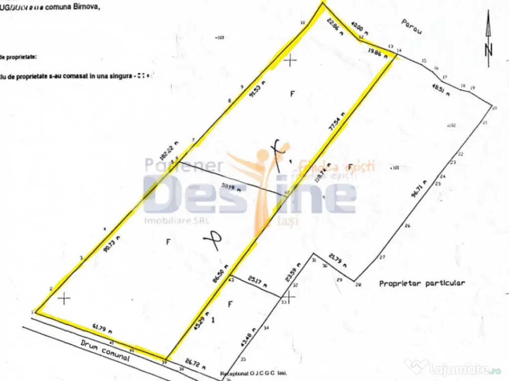 Teren intravilan 8000mp, Comuna Bârnova Iași 