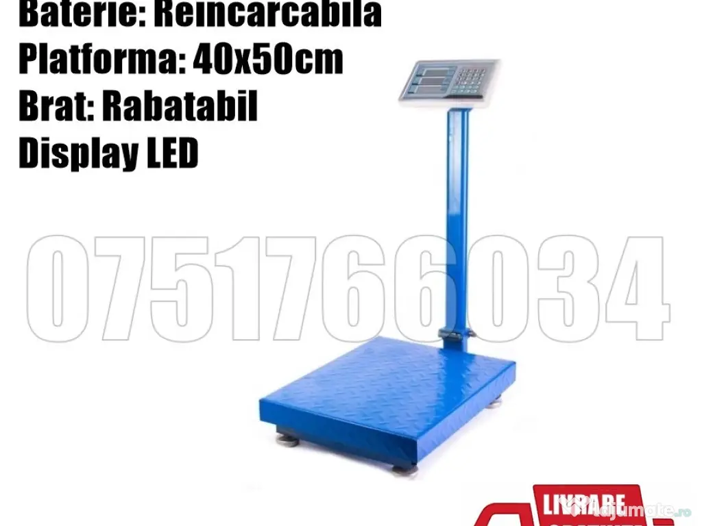 Cantar Platforma Electronic Brat Rabatabil 350kg + LIVRAREA GRATUITA 