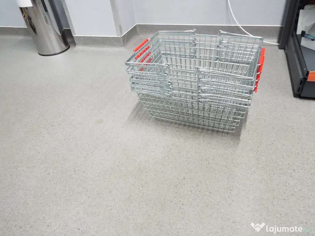 vand 5 cosuri metalice pt cumparaturi magazin,super market pret 500ron toate5 