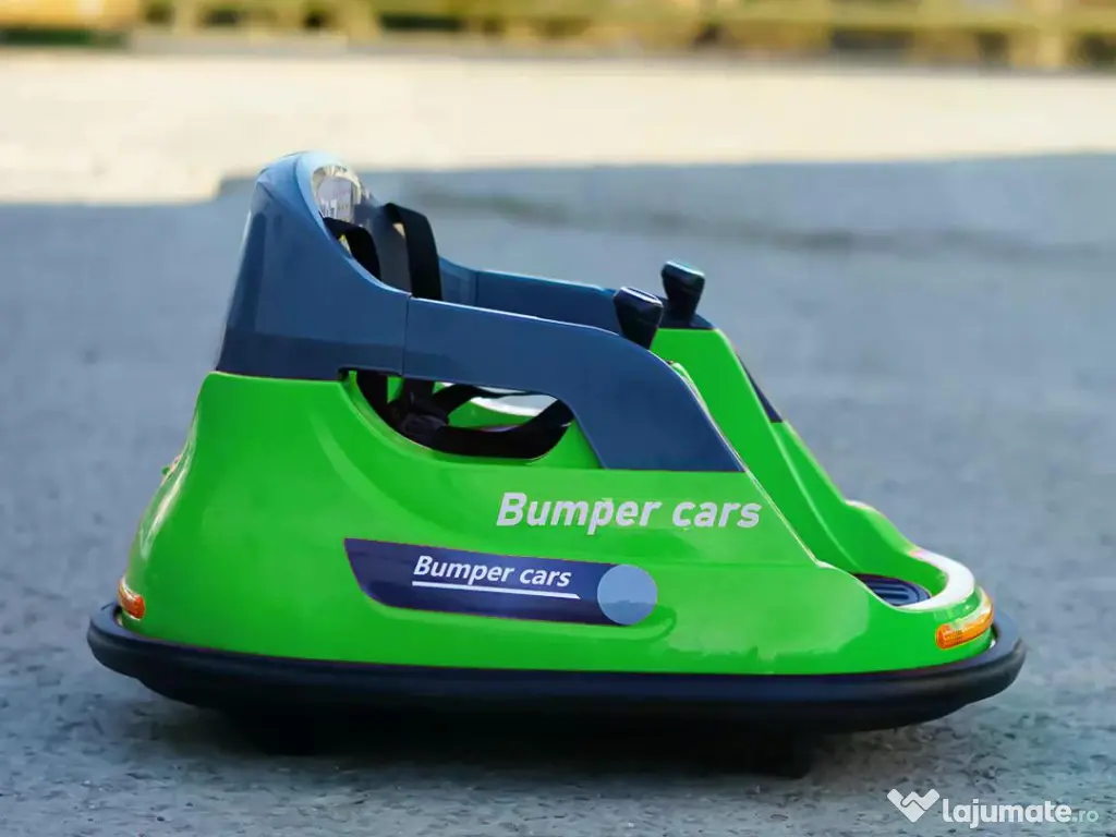 Masinuta busitoare electrica cu RC, Kinderauto Bumper, 2x 35W 12V Green