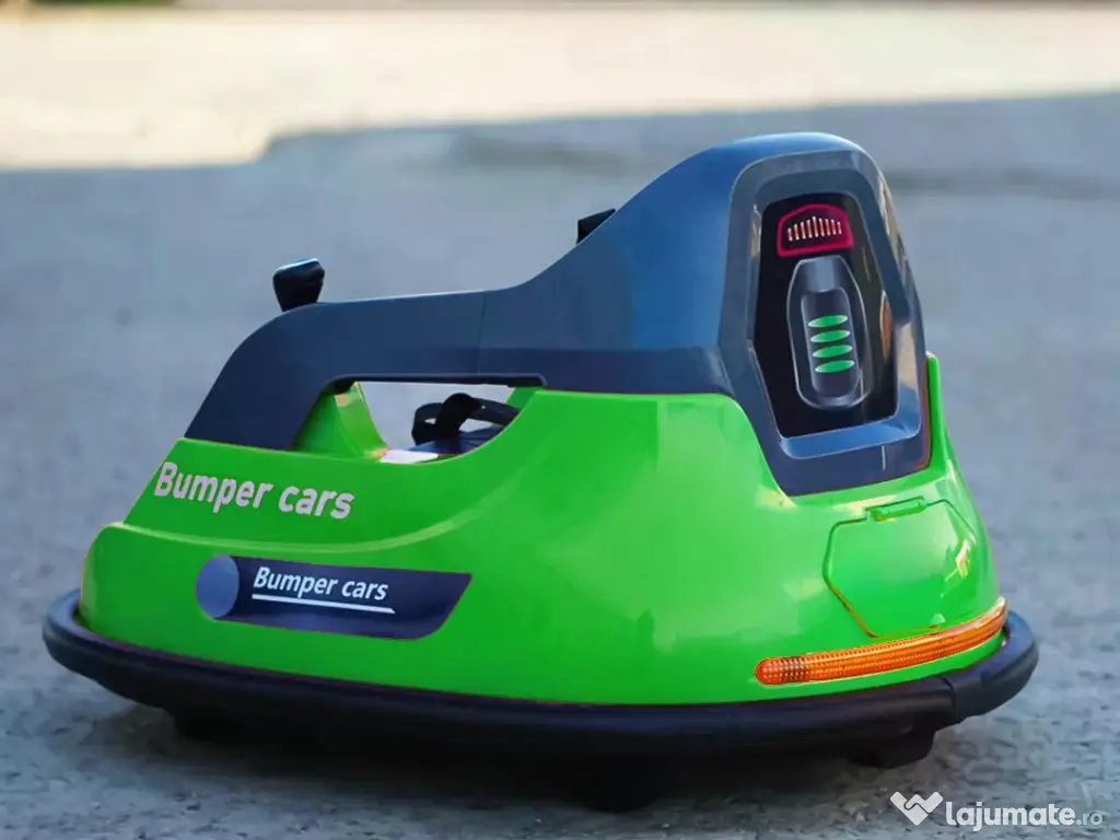 Masinuta busitoare electrica cu RC, Kinderauto Bumper, 2x 35W 12V Green