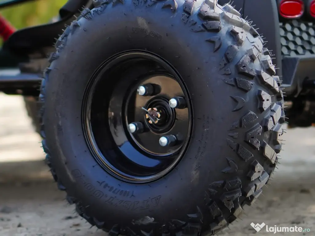 Buggy electric Kinderauto General, 800W 48V 20Ah, roti gonflabile Green 