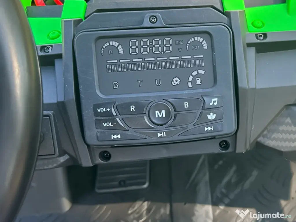 Buggy electric Kinderauto General, 800W 48V 20Ah, roti gonflabile Green 