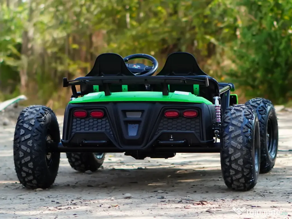 Buggy electric Kinderauto General, 800W 48V 20Ah, roti gonflabile Green 