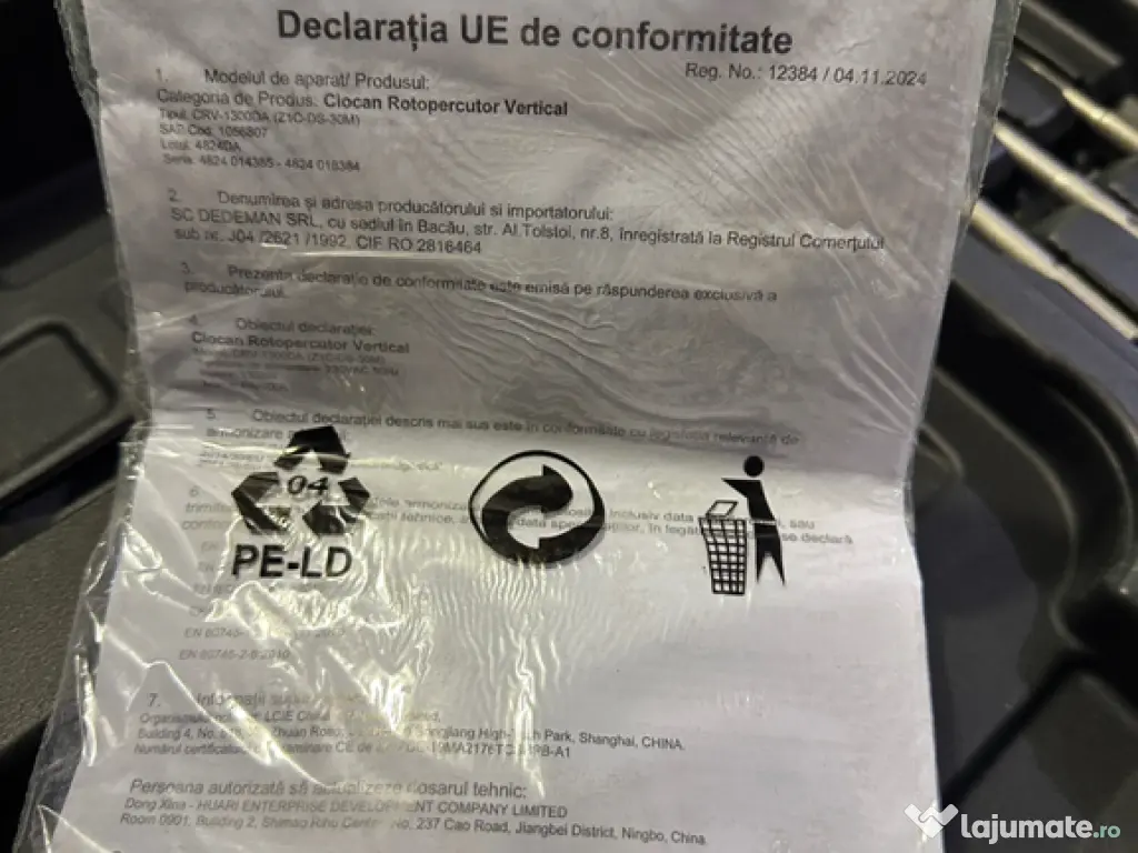 Rotopercutor ciocan găurit  1300w 5j 