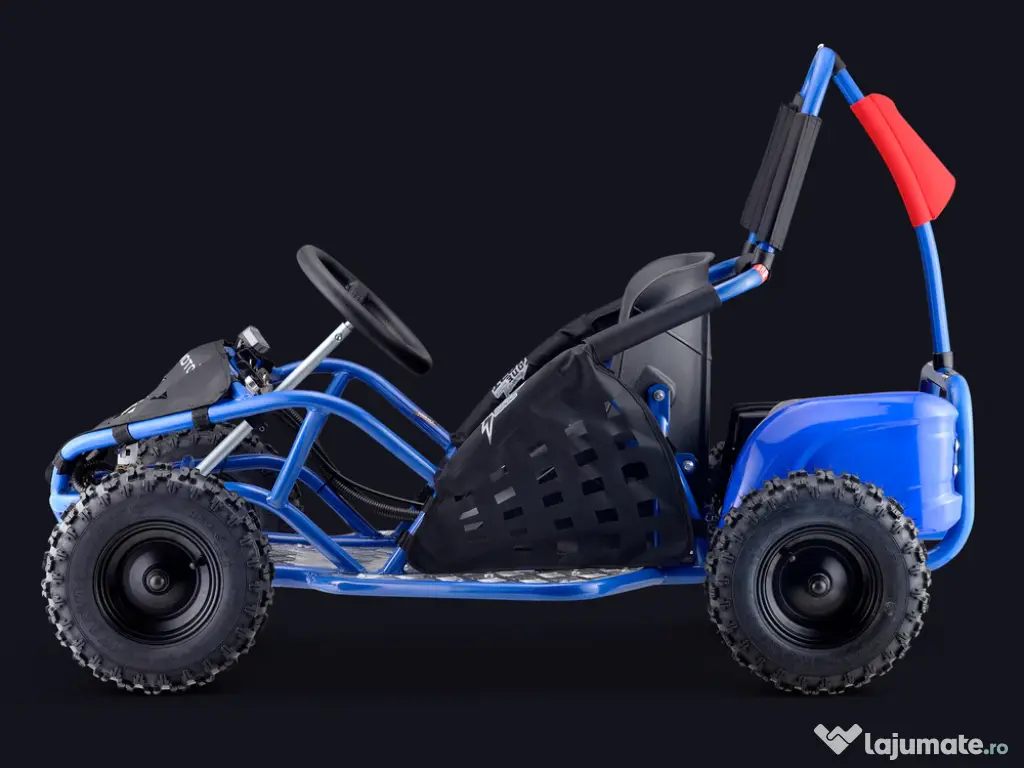 Kart electric pentru copii Kinder ecoGokart 1000W, baterie 48V Blue 