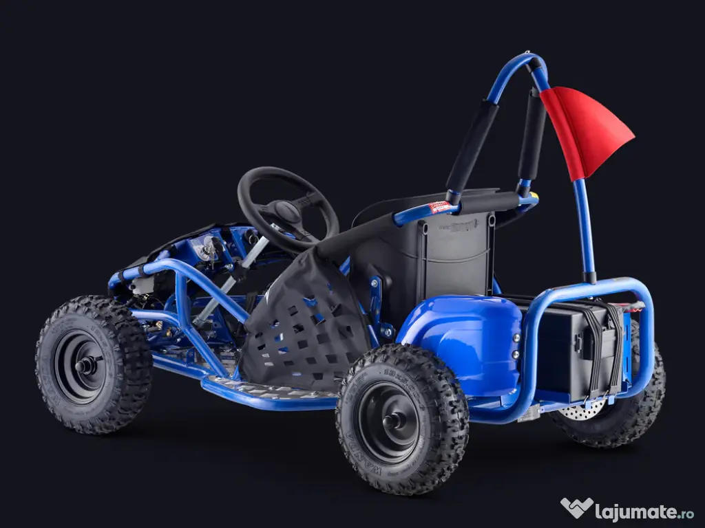 Kart electric pentru copii Kinder ecoGokart 1000W, baterie 48V Blue 