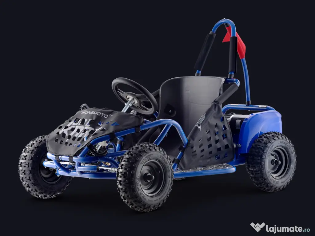 Kart electric pentru copii Kinder ecoGokart 1000W, baterie 48V Blue 