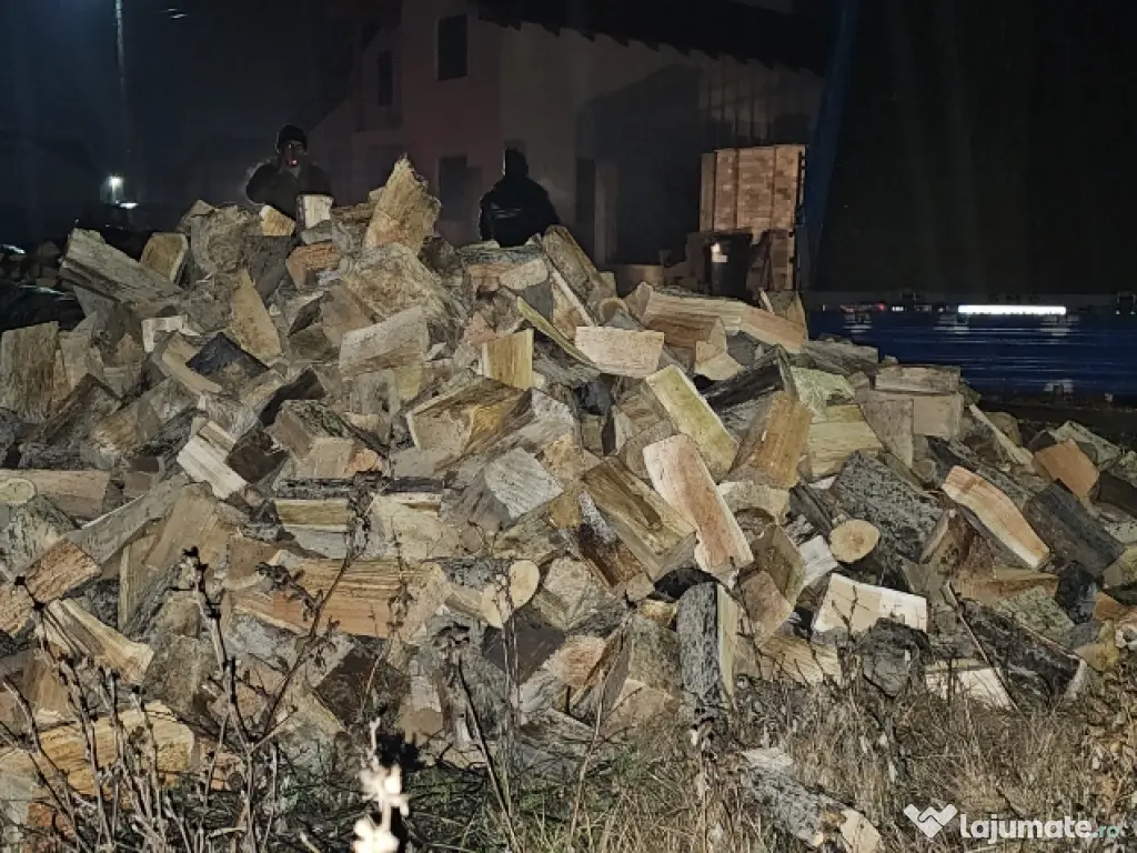 Lemne de foc tăiate și crăpate
