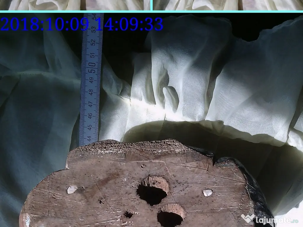 Statueta lemn sculptat pictat unicat cca sec XVIII