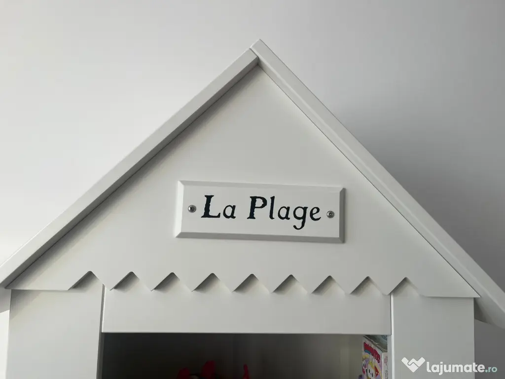 Bibliotecă copii Pinio Marsylia – 2 corpuri, alb 