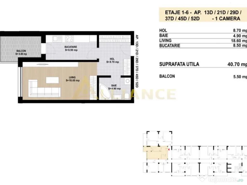 Garsoniera decomandata - 46mp - Sector 4 - OFERTA LIMITATA