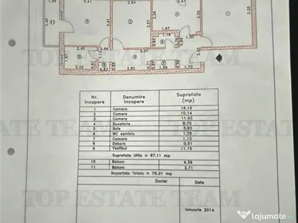 Apartament 3 Camere , Crangasi - Ceahlau 