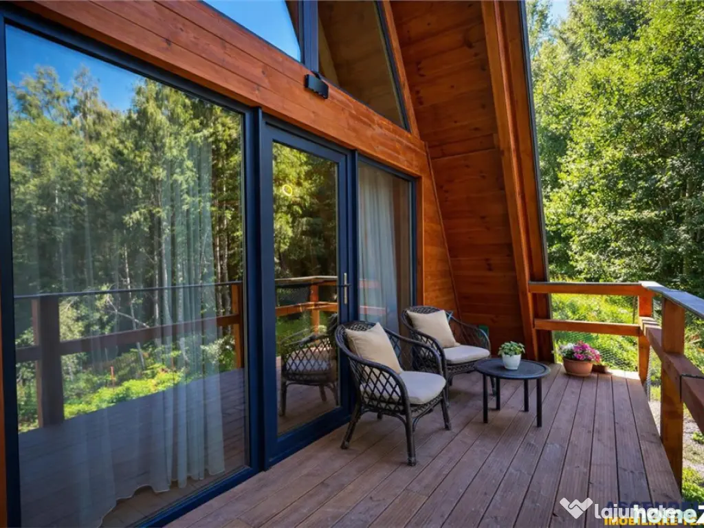 3 rezidente elegante, tip A frame, constructie 2025, Moieciu