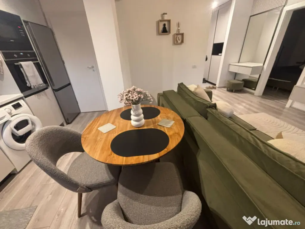 Studio mobilat, utilat calitate PREMIUM cu Balcon și Parcar 