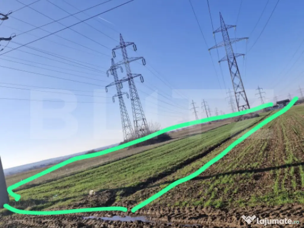 Teren extravilan 5.000 mp | Deschidere 15,79 m | Acces DN7 | 