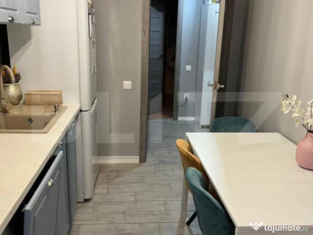 Apartament modern cu 2 camere, complet mobilat, 48mp, parcar 