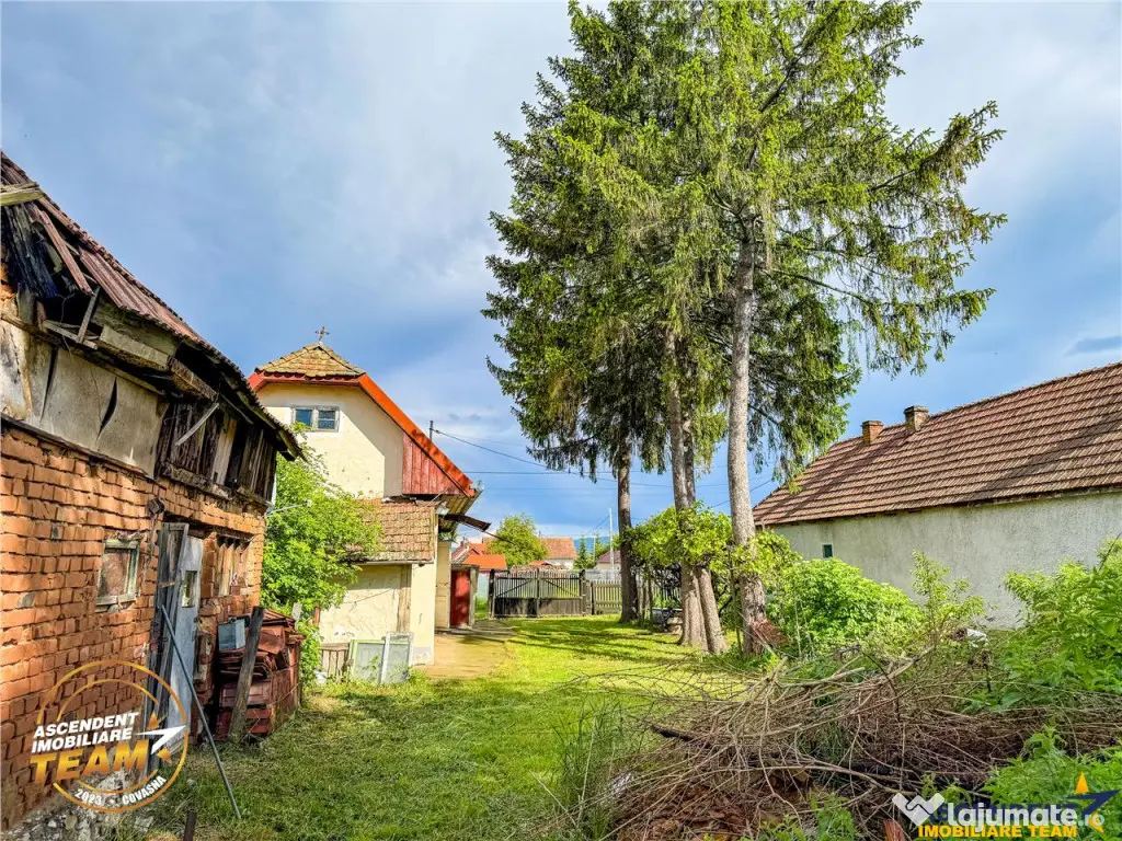 FILM! Casa pitoreasca anexe 1.500mp teren, Santionlunca, 