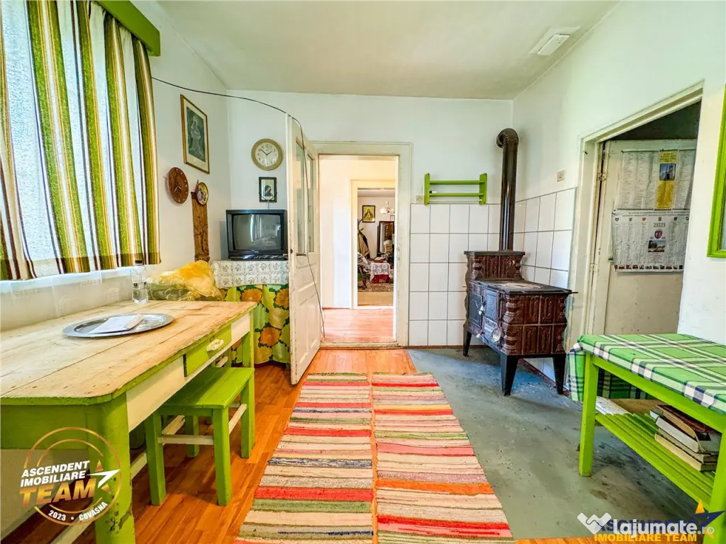 FILM! Casa pitoreasca anexe 1.500mp teren, Santionlunca, 