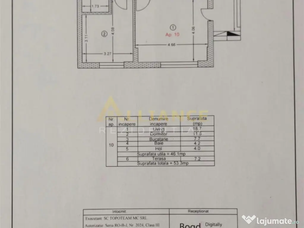 2 camere decomandat cu gradina 