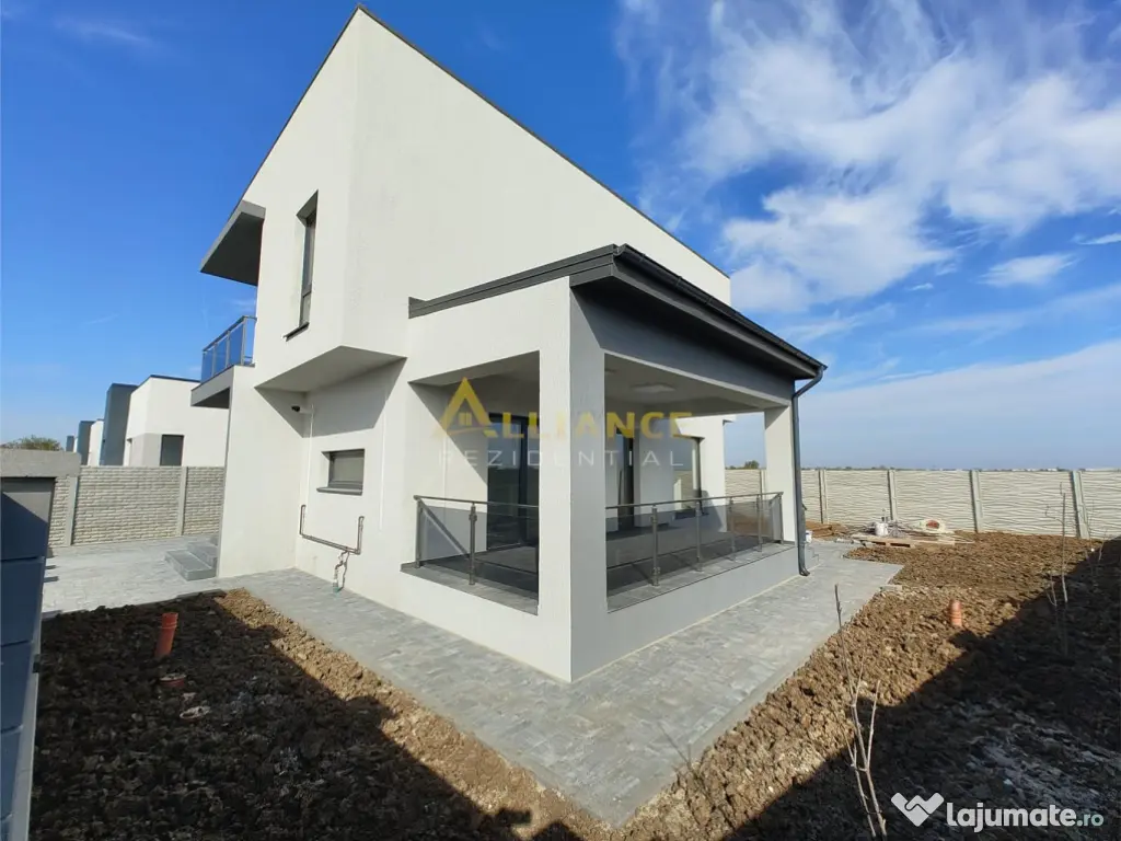 Casa moderna - P 1E,- 3 dormitoare - 115 mp utili - teren 36 