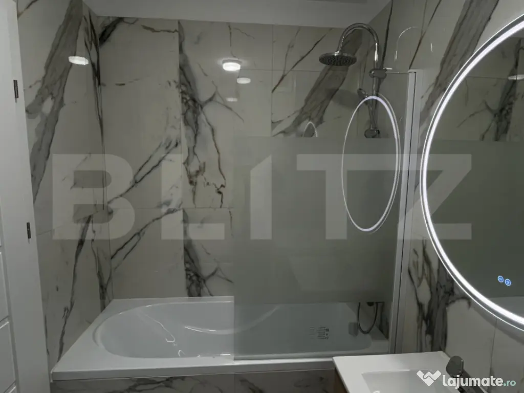 Apartament 2 camere, modern, prima închiriere, 57 mp, parca 