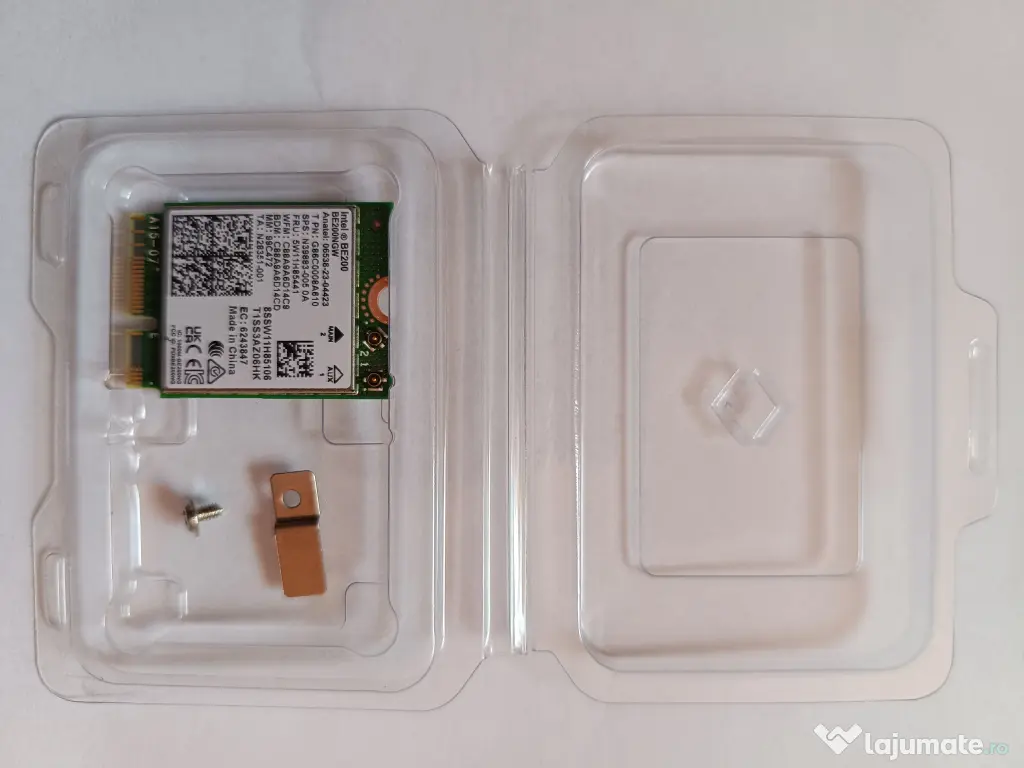 Placă wireless Wi-Fi 7 Intel BE200 NGW M.2/NGFF, Bluetooth 5.4, 5800 Mbp_NOU