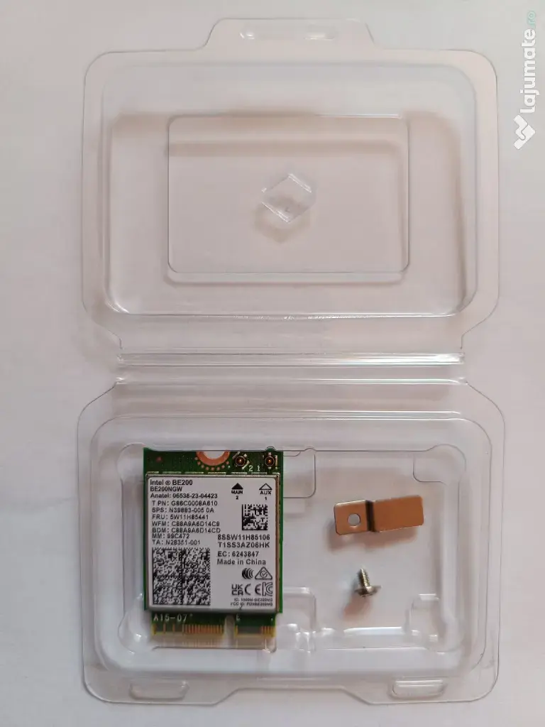 Placă wireless Wi-Fi 7 Intel BE200 NGW M.2/NGFF, Bluetooth 5.4, 8,8 Gbps_NOU 