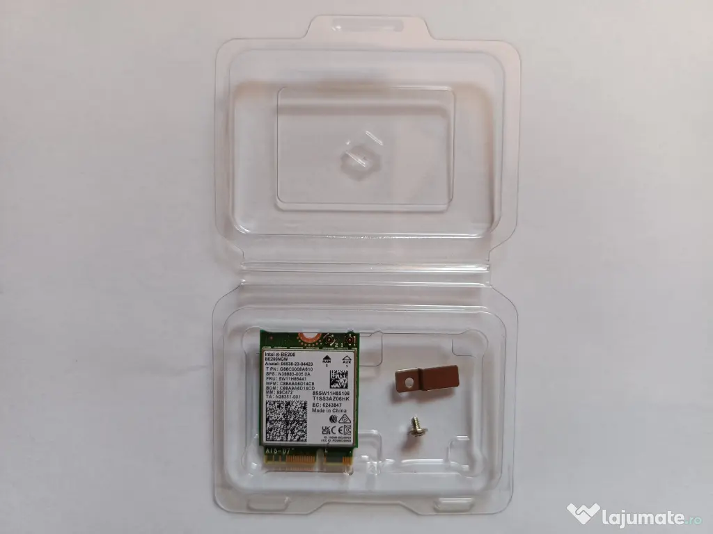 Placă wireless Wi-Fi 7 Intel BE200 NGW M.2/NGFF, Bluetooth 5.4, 8,8 Gbps_NOU 