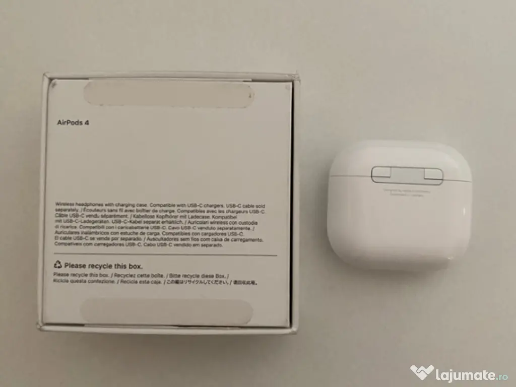 Airpods 4 + cablu USB-C