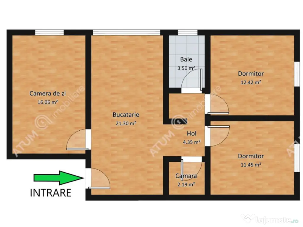 Apartament renovat cu 3 camere decomandate in zona Vasile Aa 