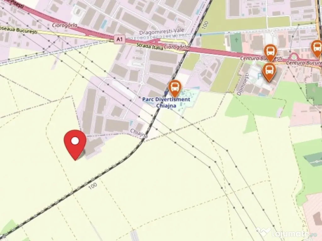 Teren construcții industriale 14000mp, A1-Centura, Domnesti