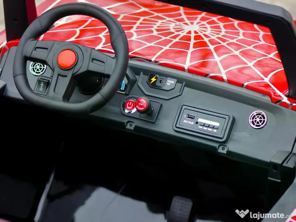 UTV electric pentru 4 copii, Kinderauto BJX1928 24V 14Ah , 500W Red Spider