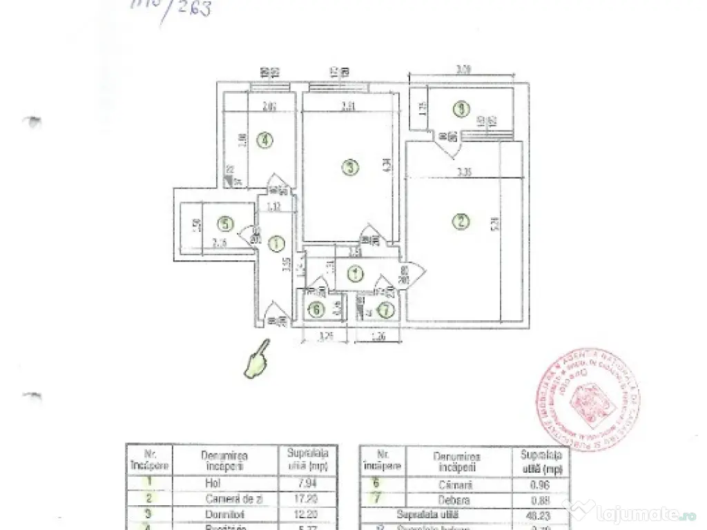 Mutare imediată: Ap 2 camere decomandat, complet utilat, vedere panora 