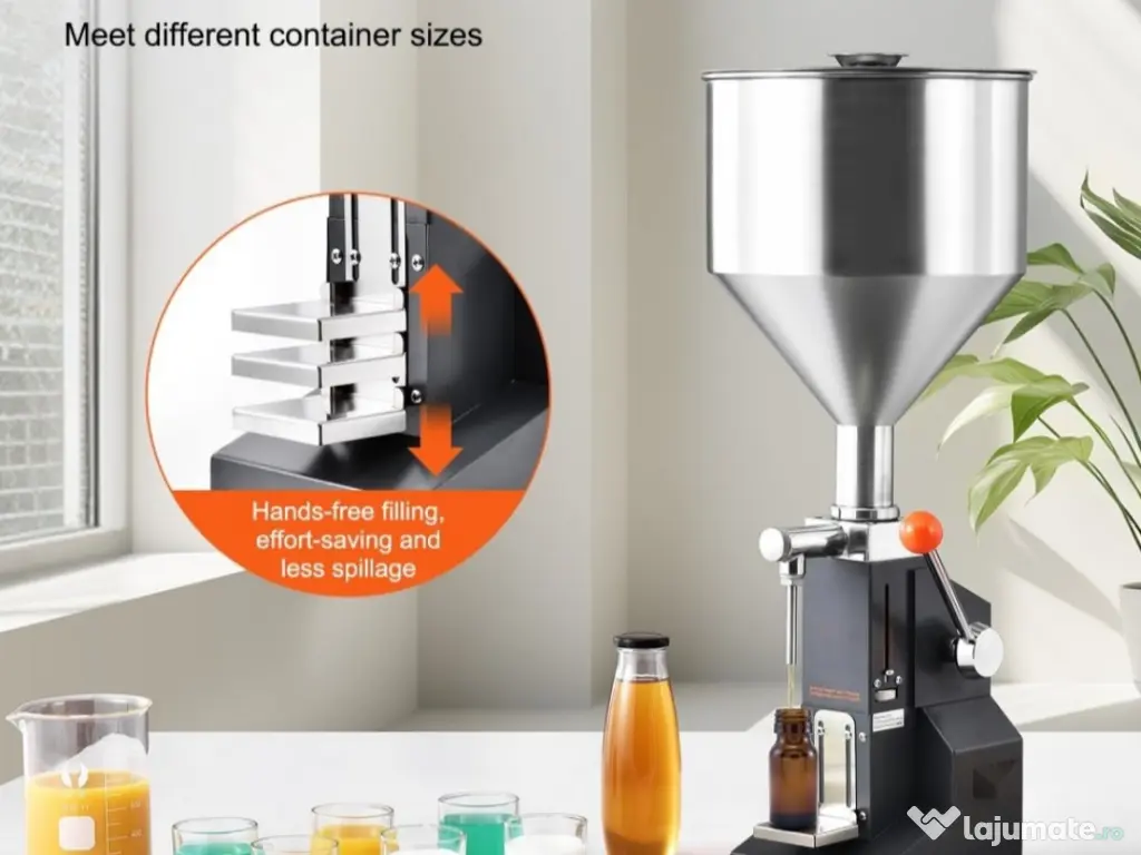 Mașină manuală de umplere cu pastă de lichid SucceBuy 5-100ml / 5-50ml 