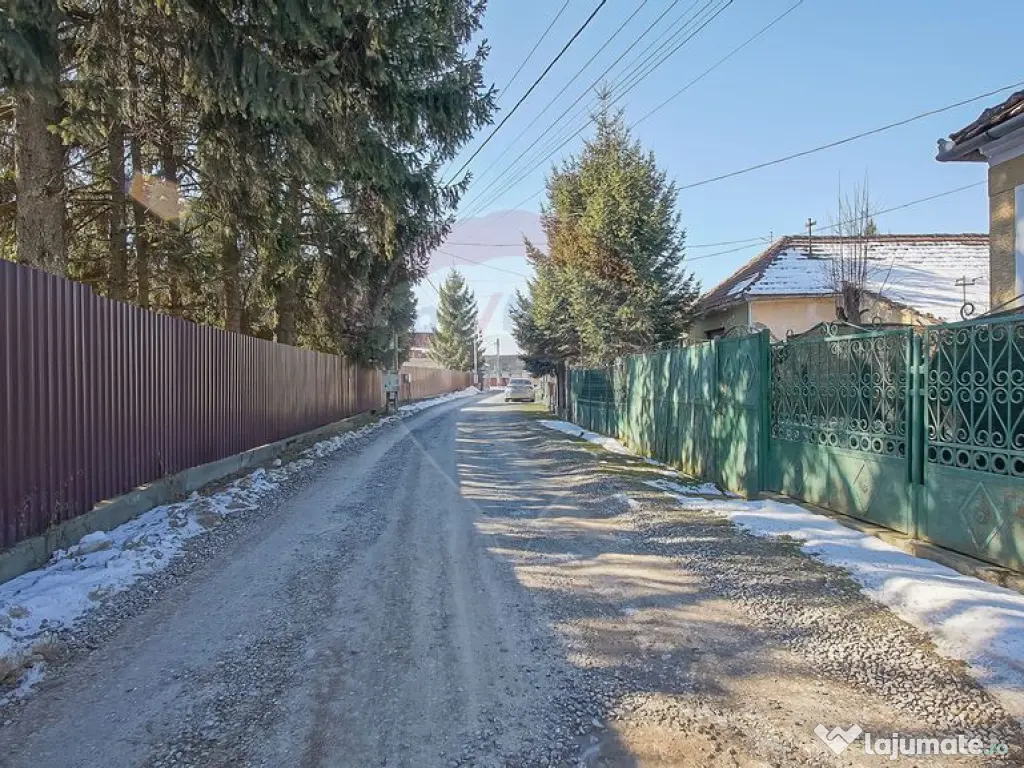 Teren de Vis în Tărlungeni cu Căsuță din Lemn – Li...