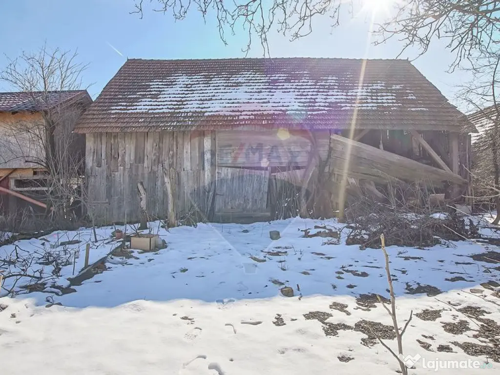 Teren de Vis în Tărlungeni cu Căsuță din Lemn – Li...